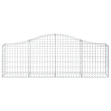 NNEVL Arched Gabion Basket 200x30x60/80 cm Galvanised Iron