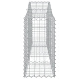NNEVL Arched Gabion Basket 200x30x60/80 cm Galvanised Iron