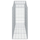 NNEVL Arched Gabion Basket 200x50x120/140 cm Galvanised Iron