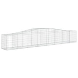 NNEVL Arched Gabion Basket 400x50x60/80 cm Galvanised Iron