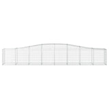 NNEVL Arched Gabion Basket 400x50x60/80 cm Galvanised Iron