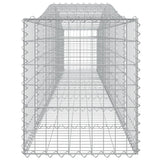 NNEVL Arched Gabion Basket 400x50x60/80 cm Galvanised Iron