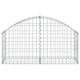 NNEVL Arched Gabion Basket 100x30x40/60 cm Galvanised Iron