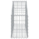 NNEVL Arched Gabion Basket 100x30x40/60 cm Galvanised Iron