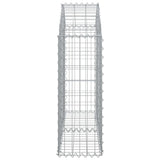 NNEVL Arched Gabion Basket 100x30x80/100 cm Galvanised Iron