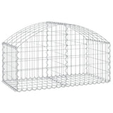 NNEVL Arched Gabion Basket 100x50x40/60 cm Galvanised Iron