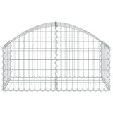 NNEVL Arched Gabion Basket 100x50x40/60 cm Galvanised Iron