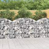 NNEVL Arched Gabion Basket 150x30x100/120 cm Galvanised Iron