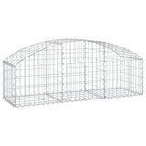 NNEVL Arched Gabion Basket 150x50x40/60 cm Galvanised Iron