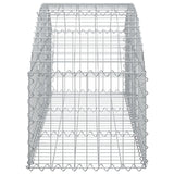 NNEVL Arched Gabion Basket 150x50x40/60 cm Galvanised Iron
