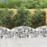 NNEVL Arched Gabion Basket 150x50x40/60 cm Galvanised Iron