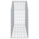 NNEVL Arched Gabion Basket 150x50x80/100 cm Galvanised Iron