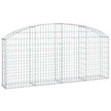 NNEVL Arched Gabion Basket 200x30x80/100 cm Galvanised Iron