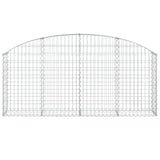 NNEVL Arched Gabion Basket 200x30x80/100 cm Galvanised Iron