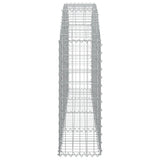 NNEVL Arched Gabion Basket 200x30x80/100 cm Galvanised Iron