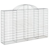 NNEVL Arched Gabion Basket 200x30x120/140 cm Galvanised Iron