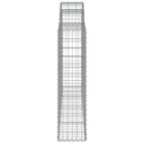 NNEVL Arched Gabion Basket 200x30x120/140 cm Galvanised Iron