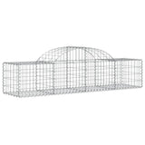 NNEVL Arched Gabion Basket 200x50x40/60 cm Galvanised Iron