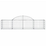 NNEVL Arched Gabion Basket 200x50x40/60 cm Galvanised Iron