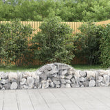 NNEVL Arched Gabion Basket 200x50x40/60 cm Galvanised Iron