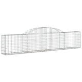 NNEVL Arched Gabion Basket 300x30x60/80 cm Galvanised Iron