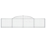 NNEVL Arched Gabion Basket 300x30x60/80 cm Galvanised Iron
