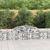 NNEVL Arched Gabion Basket 300x30x60/80 cm Galvanised Iron