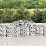 NNEVL Arched Gabion Basket 300x30x80/100 cm Galvanised Iron