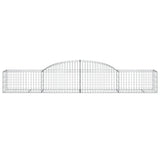 NNEVL Arched Gabion Basket 300x50x40/60 cm Galvanised Iron