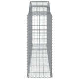 NNEVL Arched Gabion Basket 300x50x120/140 cm Galvanised Iron