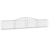 NNEVL Arched Gabion Basket 400x30x60/80 cm Galvanised Iron