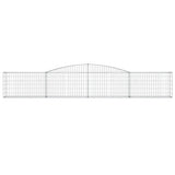 NNEVL Arched Gabion Basket 400x30x60/80 cm Galvanised Iron