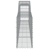 NNEVL Arched Gabion Basket 400x30x60/80 cm Galvanised Iron