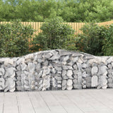 NNEVL Arched Gabion Basket 400x50x80/100 cm Galvanised Iron