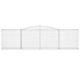NNEVL Arched Gabion Basket 400x50x100/120 cm Galvanised Iron