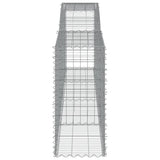 NNEVL Arched Gabion Basket 400x50x100/120 cm Galvanised Iron