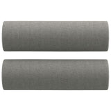 NNEVL 2-Seater Sofa with Pillows&Cushions Dark Grey 140 cm Fabric