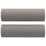 NNEVL 2-Seater Sofa with Pillows&Cushions Light Grey 140 cm Fabric