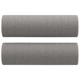 NNEVL 3-Seater Sofa with Pillows&Cushions Light Grey 180 cm Fabric