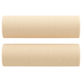 NNEVL 3-Seater Sofa with Pillows&Cushions Cream 210 cm Fabric