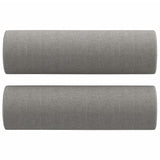NNEVL 3-Seater Sofa with Pillows&Cushions Light Grey 210 cm Fabric