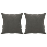 NNEVL 2-Seater Sofa with Pillows&Cushions Dark Grey 120 cm Velvet