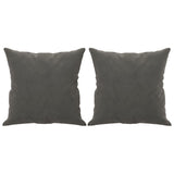 NNEVL 2-Seater Sofa with Pillows&Cushions Dark Grey 140 cm Velvet