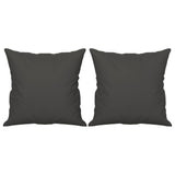 NNEVL 2-Seater Sofa with Pillows&Cushions Dark Grey 140 cm Microfibre Fabric