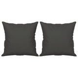NNEVL 3-Seater Sofa with Pillows&Cushions Dark Grey 180 cm Microfibre Fabric