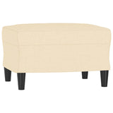NNEVL Sofa Chair with Footstool Cream 60 cm Fabric