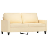 NNEVL 3 Piece Sofa Set with Cushions Cream Fabric