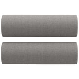 NNEVL 4 Piece Sofa Set with Throw Pillows&Cushions Light Grey Fabric
