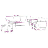 NNEVL 3 Piece Sofa Set with Throw Pillows&Cushions Dark Grey Velvet