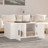 NNEVL Coffee Table White 80x50x36 cm Engineered Wood